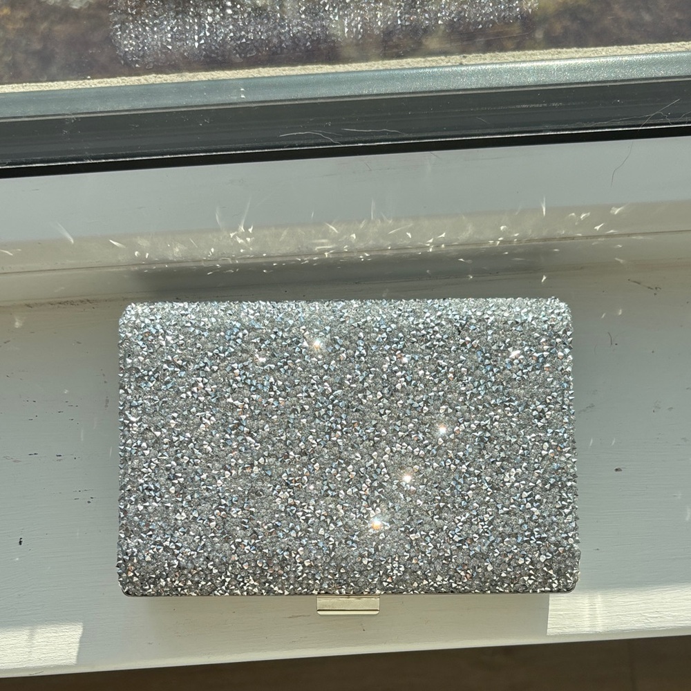 Sparkling Silver Clutch